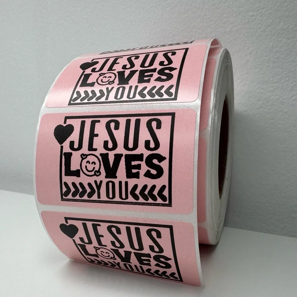 Jesus loves you sticker for small business sticker 2" thankyou Stickers labels - Picture 10 of 10